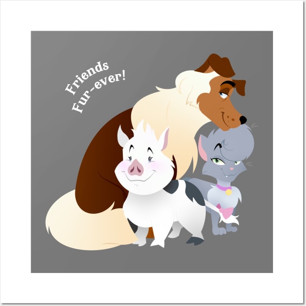 Horseland - Teeny, Shep, Angora Wall Art by spookpuke